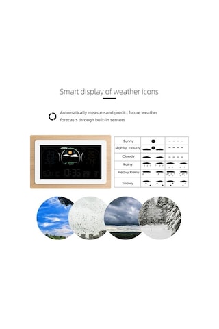 Besthome1 Akıllı Hava İstasyonu - İç/dış Nem Ve Sıcaklık, Renkli Ekran, 3 Sensör, Takvimli Ölçüm