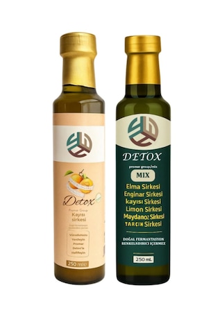 Mix  Sirkesi 250 Ml+ Kayısı  Sirkesi 250 Ml