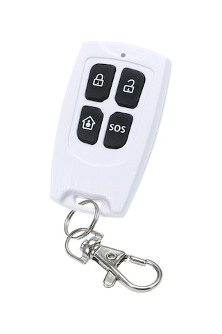 Dianziye 433mhz 1527 Protokolü 4 Tuşlu Kablosuz Kumanda Güvenlik/çıkış/evde/acil - Ağ Geçidi İle Çalışır - Cr2032 Pil Dahil