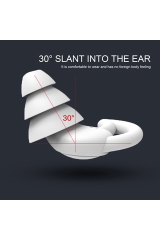 Hombey Su Sporu Ve Uyku İçin Su Geçirmez, Gürültü Azaltıcı Silikon Kulaklık - Köpek Balığı Kanat Desenli, Tekrar Kullanılabilir, Taşınması Kolay Mavi