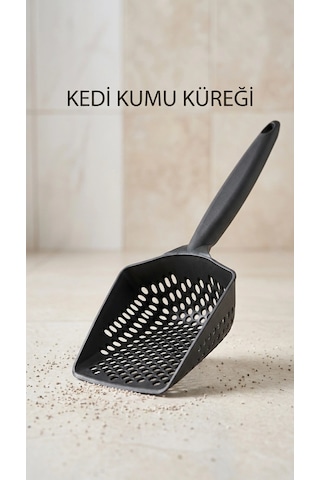 Kedi Kumu Eleme Küreği, Çift Taraflı Tasarımıyla Kum Dağılımını Kontrol Ederken Kullanıcıyı Yormaz