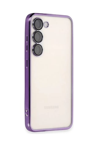Mey Najmaddin Samsung Galaxy Uyumlu S24 Plus Kılıf Lensli Silikon - Mor Najmaddin Diğer