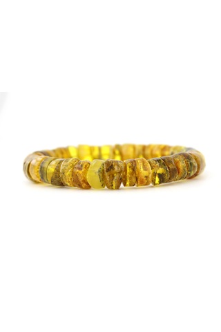 Kehribar Bileklik Amorf Tasarım Ambergold Blk23-136 Çok Renkli