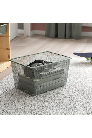 Ikea Trofast Metal Sepet Depolama Kutusu 30 X 42 X 23 Cm Haki