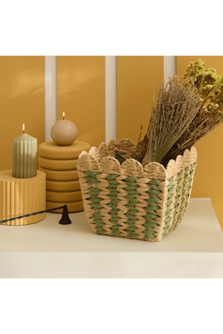Karaca Home Knit Dekoratif Sepet Organizer 30x30x25 Cm Kahverengi