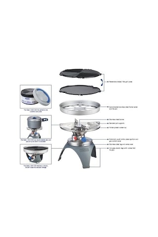 Cadac 5930 Cook N Grill 230 Kartuş Gazlı Mangal Siyah