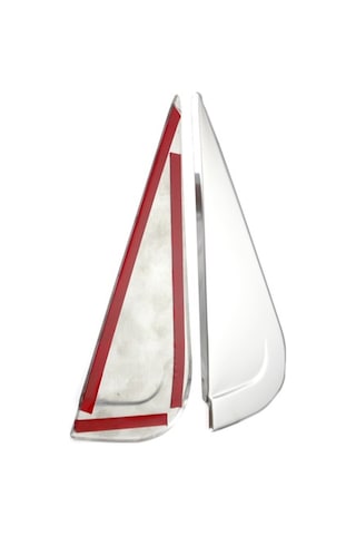 Dacia Duster Uyumlu 2010-2017 Krom Arka Cam Kelebek Yeri 2 Parça Paslanmaz Çelik