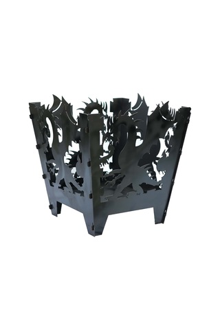 Dragon Açık Hava Bahçe Şöminesi Siyah