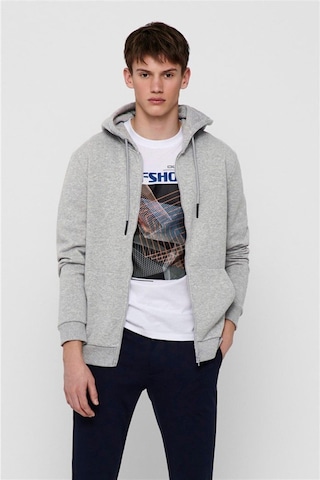 Only & Sons Onsceres Fermuarlı Hoodie Sweatshirt - 22018684 001