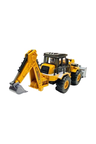 Oyuncak Model Metal Kepçe Dozer Excavatör Buldozer 30 Cm Ön Ve Arka Hareketli Kırılmaz Kepçe