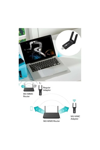 Vothoon Dual Band Ac1200 Usb 3.0 Adaptör Kablosuz Wifi Yükseltici Aklby-bsva58