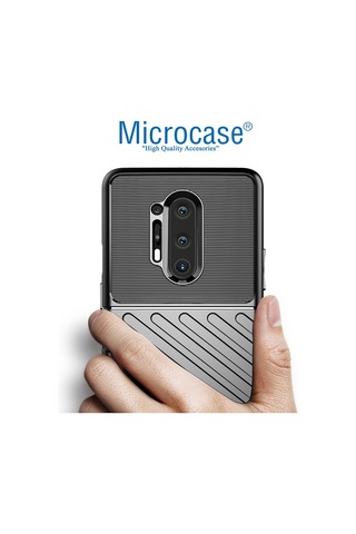 Oneplus 8 Pro Thunder Serisi Dayanikli Silikon Kilif - Siyah 549418083