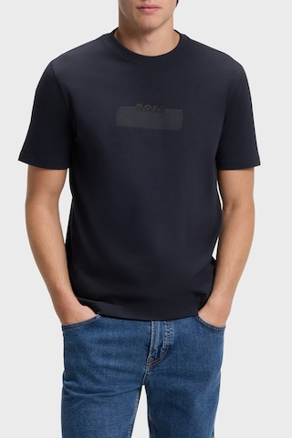 Boss Logolu % 100 Pamuk Regular Fit Bisiklet Yaka T Shirt Erkek T Shirt 50566606 404 Lacivert