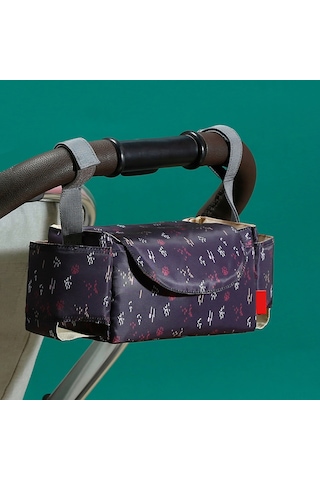 Yifomall Pratik Bebek Arabası Çantası - Su Geçirmez, Büyük Kapasiteli, Emzik Ve Bez Taşıma Çantası Mavi