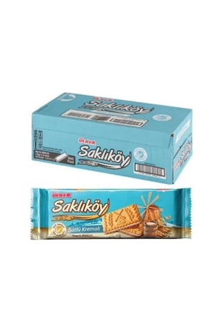 Ülker Saklıköy Sütlü Kremalı Bisküvi 24 x 100 G