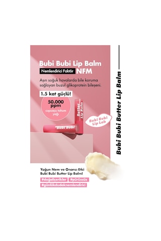 Unpa Yoğun Nemlendirici ve Onarıcı Dudak Nemlendirici UNPA Bubi Bubi Butter Lip Balm