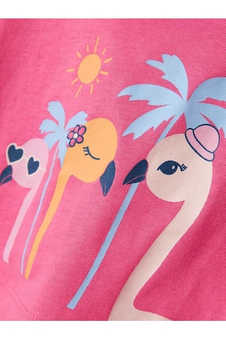 Name It Nmfvıima Capsl Kız Çocuk Crop T-shirt 13228148 Pembe