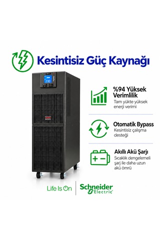 Apc Easy Ups Srv6kı 6000va 6000w 6kva Online Çift Çevrim Saf Sinüs Ups