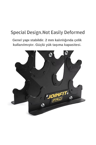 Joinfit Pro Dambıl Standı, 5 Çift Dambıl Kapasitesi Çelik