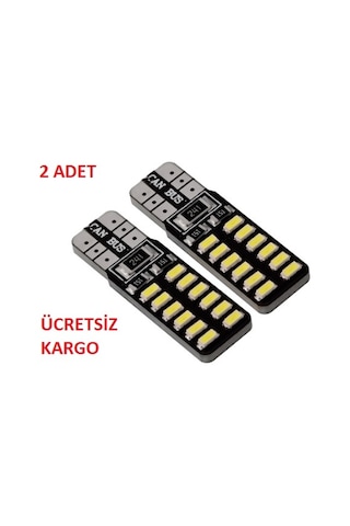 T10 Dipsiz W5W Canbus 24 Led Beyaz Işık Park Plaka Ampülü