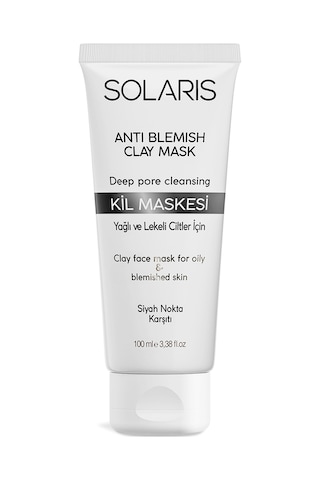Solaris Kil Maskesi Yağlı ve Lekeli Ciltler İçin 100 ML