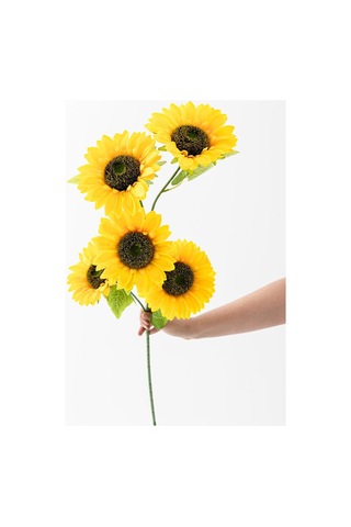 Yapay Ayçiçeği 90 Cm Dal 5 Kafa Sarı