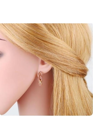 Küpe Kararmaz Çelik 316l Lüks Kadın Küpe Zincir Model Küpe Diğer