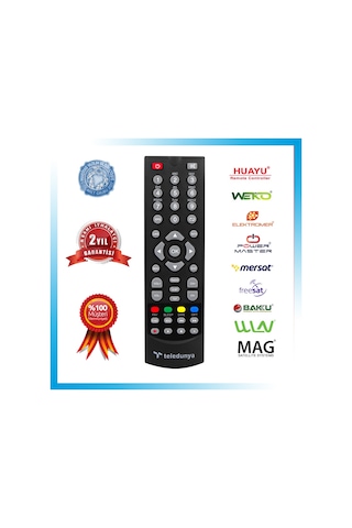Teledünya 8800 Hd Uydu Alıcı Kumandası