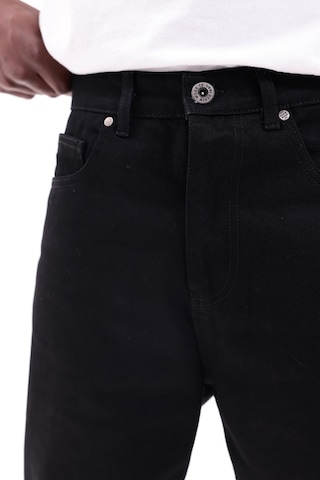 Freemen Erkek Baggy Bol Kesim Kot Pantolon Siyah