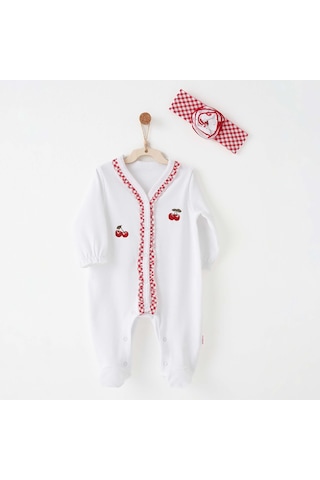 Andywawa Kız Bebek Tulum Takım Romper Anw-ac26686 Ekru