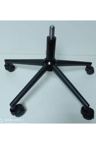 Fullreyon Siyah Konik Metal Yıldız Ayak + 5 Tekerlek+140'Lık Amortisör Seti