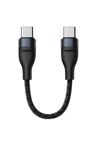 Super Şarj 5a 66w Type-c Şarj Kablosu Kısa Type-c Powerbank Şarj Kablosu Örgü Kopmaz Kablo