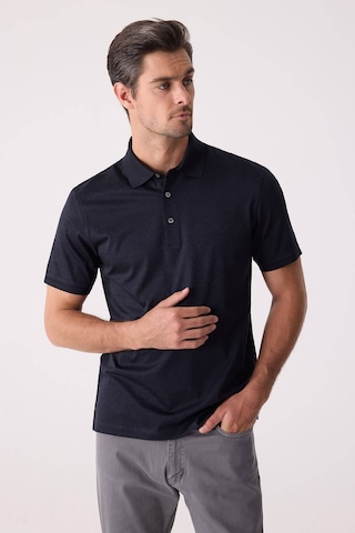 Erkek Füme Regular Fit Merserize Desenli Polo Yaka Tişört