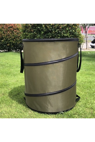 Wezone Topraküstü Bahçe Çöp Kutusu: Katlanabilir Oxford Kumaşı, Ormanlık Yaprak Ve Çöp İçin, Orta Boy, Optimal Depolama Ve Taşıma, Toptan Satış