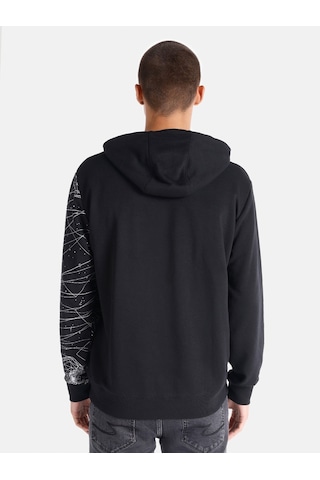 Colin's Colins Regular Fit Baskılı Siyah Erkek Sweatshirt Cl1064893 Siyah