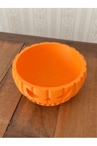 Halloween Cadılar Bayramı Dekoratif Balkabağı Şekerlik Kase Masa Üstü Dekor