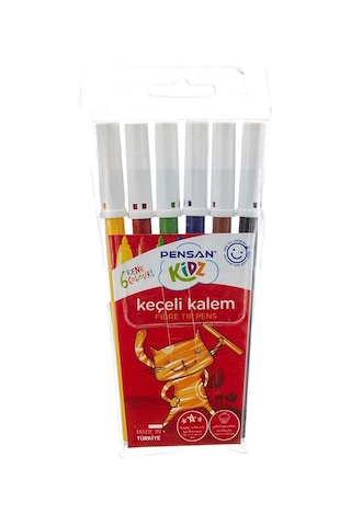 Pensan Kidz Keçeli Kalem 6'lı