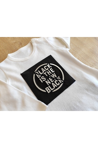 2'li Uzun Kollu Erkek Bebek Takımı Pamuklu Kumaş Hediyelik Bebek Giyim 6-9, 9-12,12-18, 18-24, 24-36 Tkm75293 Siyah