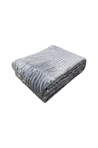 Dinarsu Romance Embos Kutulu Tek Kişilik Battaniye 160 X 220 Gri