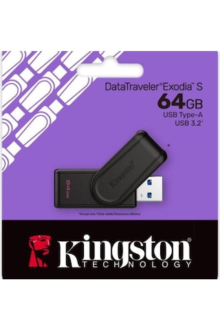 Kingston 64gb Exodias Usb 3.2 Flash Bellek - Dtxs/64gb