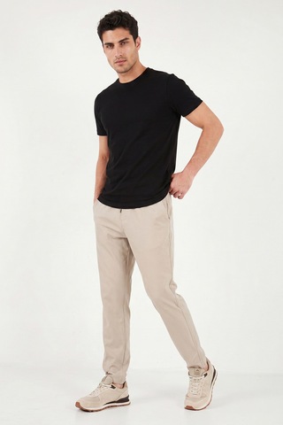 Buratti Slim Fit Normal Bel Boru Paça Denim Pantolon Erkek Kot Pantolon 5545c82mılano Bej