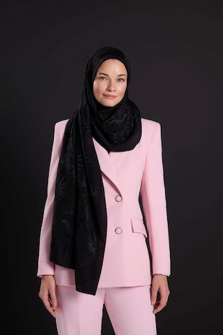 Imannoor İmannoor Güneş Doğarken Siyah Shiny Jakar Şal 70x200 251-3028-100 Siyah