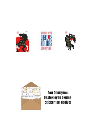 Kayıp Dünya + Sherlock Holmes - Bütün Hikayeler 1 Ciltli + Sherlock Holmes - Korku Vadisi + Okuma Sticker'ları