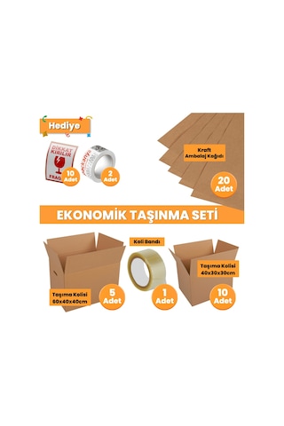 Ekonomik Taşınma Seti - Koli - Eşya Taşıma - Taşıma Kolisi
