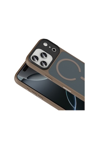 Nihcase Apple Uyumlu iPhone 17 Pro Max Kılıf Mat Manyetik Şarj Özellikli Flet Armor Kapak