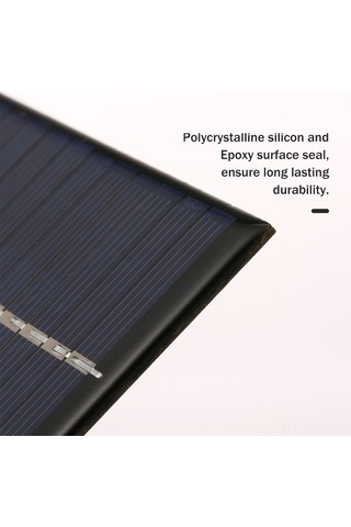 Mufunye 12v 1.5w Çok Kristal Güneş Paneli - Alligator Klem İle Dışarıdaki Cihazlara Enerji Sağlar Bahçe Işıkları, Pomplar, Fenerler