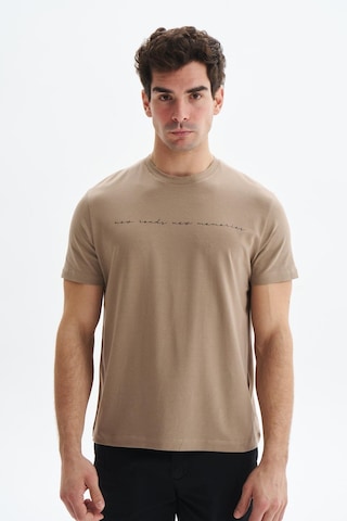 Arma Erkek Regular Fit Yazı Baskılı Süprem Bisiklet Yaka Tişört Y29344472702 Gri-bej G8 Gri