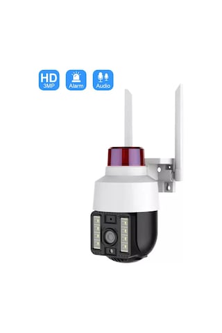 Teknomila Çakarlı 8mp 4k Speed Dome Kablosuz Dış Mekan Kamera 5x