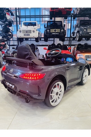 Mercedes Turhan Bebe Gtr 12 Volt Akülü Araba 0-5 Yaş Gri