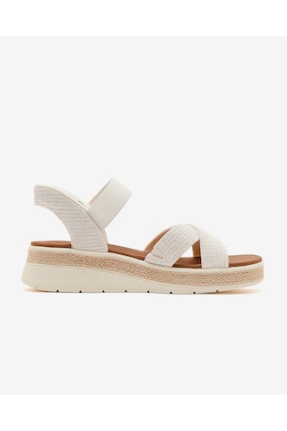 Skechers Bobs Sun Ray Kadın Beyaz Sandalet 114417 Wht